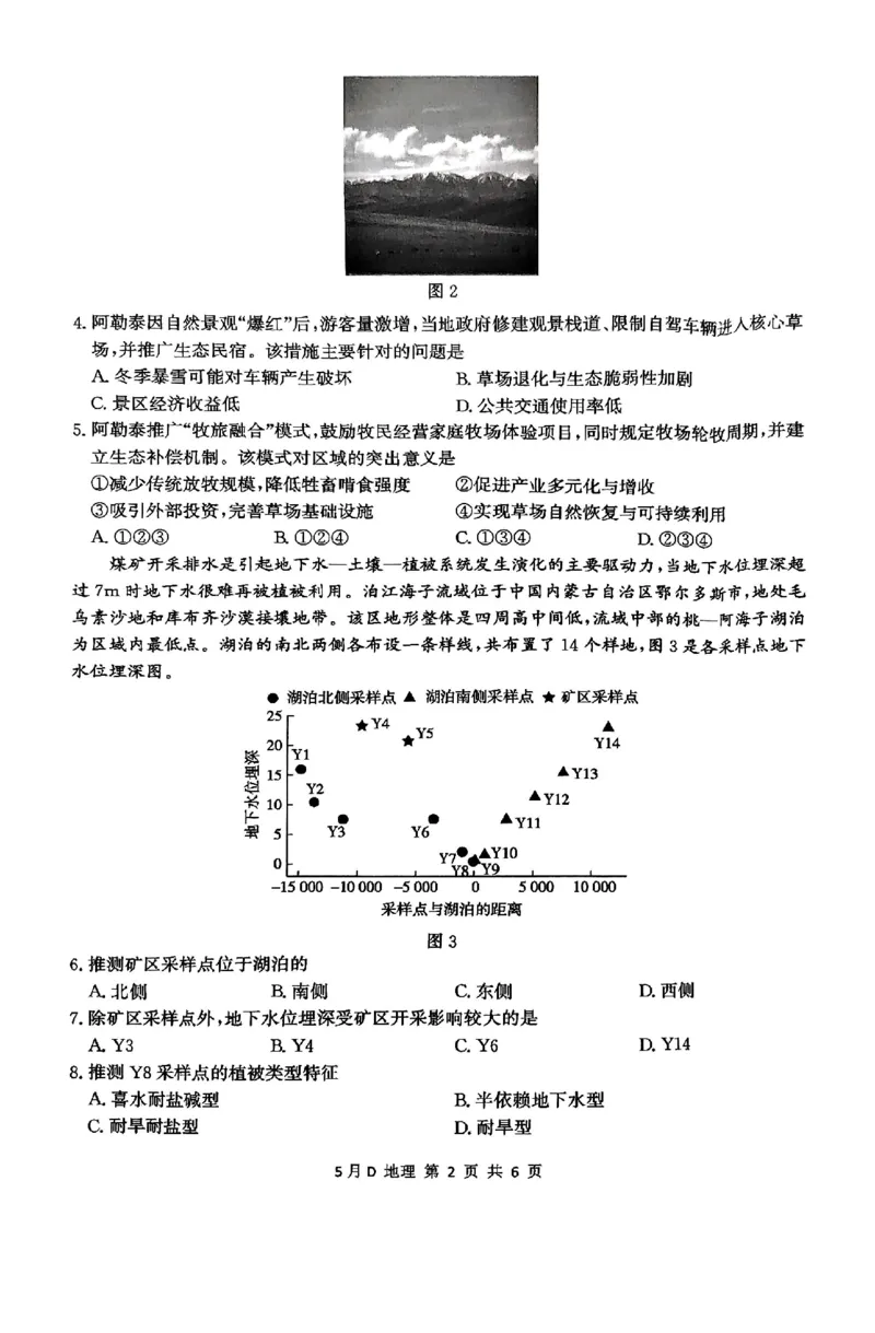 2025届河北省邯郸市高考模拟预测地理试题_2025年5月_2505212025届河北省邯郸市高三保温考试试题（全科）_2025届河北省邯郸市高三保温考试地理试题