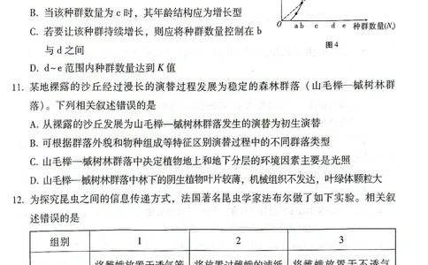 云南师范大学附属中学2025届高三下学期开学考试生物_2025年2月_250220云南师范大学附属中学2025届高三下学期开学考试（月考八）（全科）