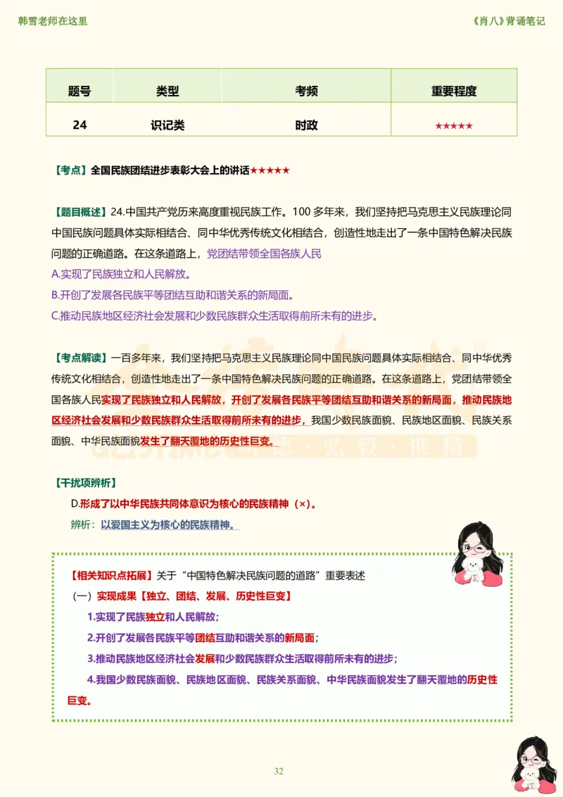 韩雪老师《肖八》背诵笔记（卷六）_2026考公资料_（49）政治理论合集_政治理论合集_2025考研政治_03.肖秀荣_01.韩雪_03.冲刺押题_05.肖八肖四冲刺带背营_背诵笔记