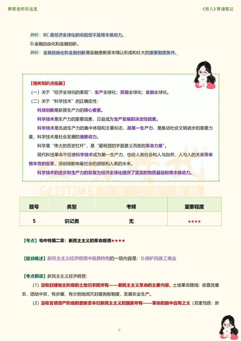 韩雪老师《肖八》背诵笔记（卷六）_2026考公资料_（49）政治理论合集_政治理论合集_2025考研政治_03.肖秀荣_01.韩雪_03.冲刺押题_05.肖八肖四冲刺带背营_背诵笔记