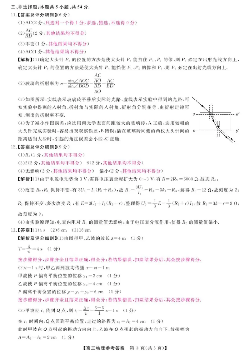 25届高三2月14-15日联考-物理答案_2025年2月_250219河南省金科大联考2024-2025学年高三下学期2月质量检测_河南省部分学校2024-2025学年高三下学期2月质量检测物理试卷（PDF版，含答案）