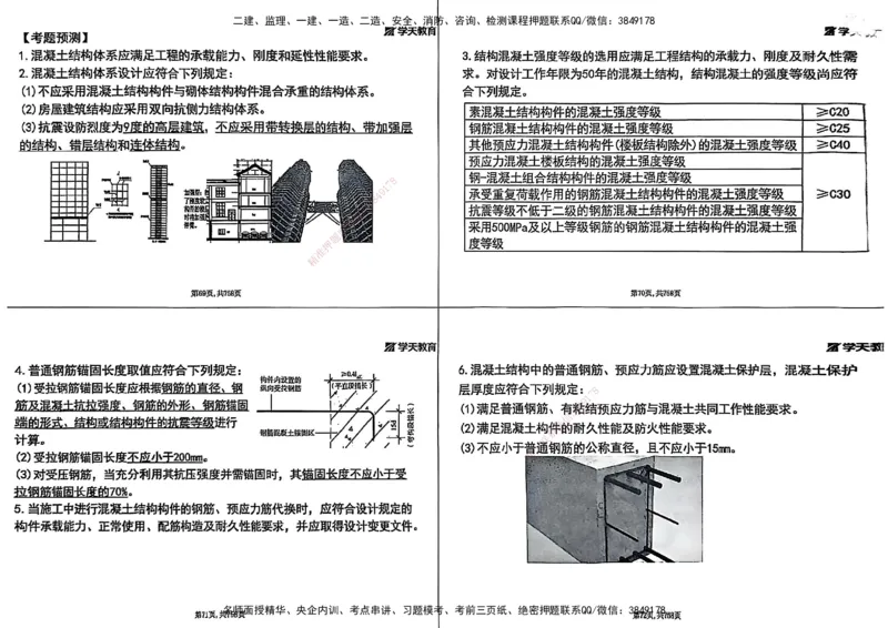 2025年一级建造师集训讲义（建筑）_2026年一级建造师_2026年一建建筑_2025年一建建筑SVIP_04-冲刺串讲✿考点强化✿小灶集训_62-建筑《考前集训班》魏国安XT_--配套讲义--