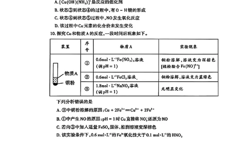 化学试题_2025年3月_250308山东省泰安市2025届高三一轮检测（泰安一模）（全科）_山东省泰安市2025届高三一轮检测（泰安一模）化学