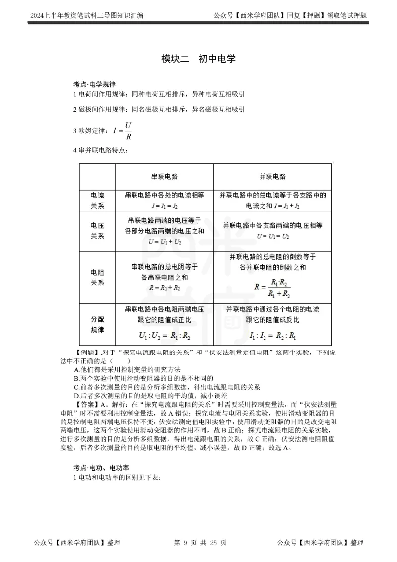 高中物理_4-教培资料-26年最新资料-同步更新_初中高中教资_03科三专项（进去保存报考的学科即可）_01科目三FB网课、三色速记手册、知识点导图等推荐_高中