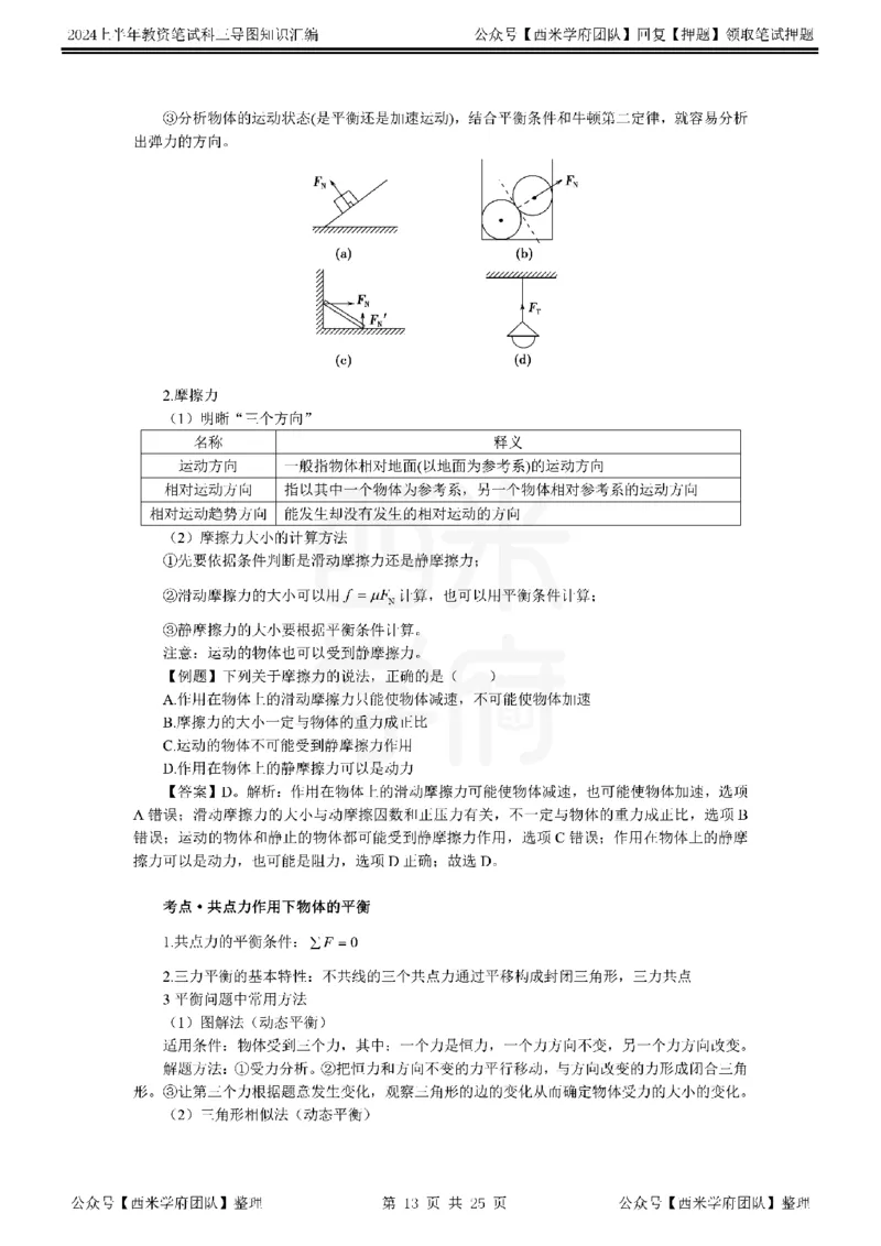 高中物理_4-教培资料-26年最新资料-同步更新_初中高中教资_03科三专项（进去保存报考的学科即可）_01科目三FB网课、三色速记手册、知识点导图等推荐_高中