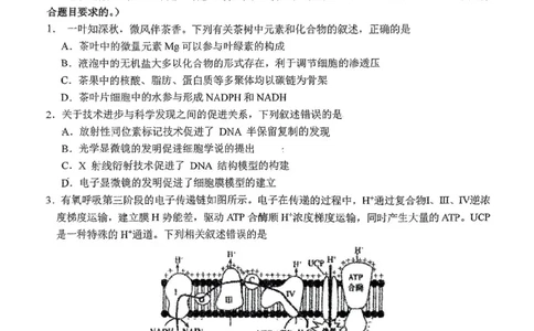 东北师大附中2025届高三下学期期初考试-生物试题+答案_2025年2月_250224吉林省长春市东北师范大学附属中学2024-2025学年高三下学期开学考试