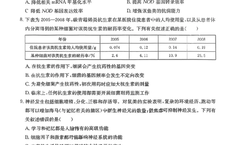 2025年广东省湛江市普通高考第二次调研测试(二模)生物试卷_2025年4月_2504182025届广东省湛江市高三下学期4月二模（全科）_2025届广东省湛江市高三下学期4月二模生物