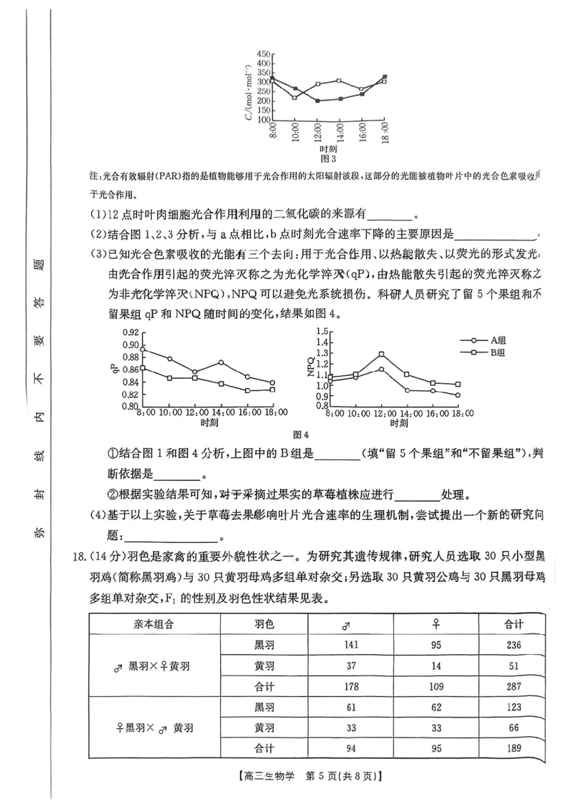 2025年广东省湛江市普通高考第二次调研测试(二模)生物试卷_2025年4月_2504182025届广东省湛江市高三下学期4月二模（全科）_2025届广东省湛江市高三下学期4月二模生物