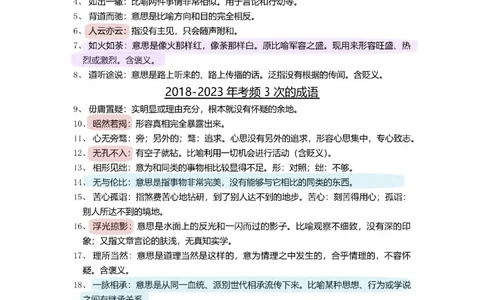 顾斐-2023省考高频成语800词_26吉林考备考资料包_04行测资料包（笔记图推导图等）_15高频成语500词_顾斐-2023省考高频成语800词