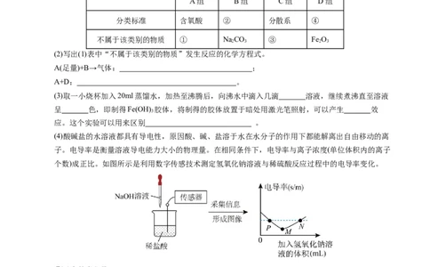 高一年级化学期中模拟卷测试范围：第1-2章（人教版2019）（考试版A4）_1多考区联考试卷_1014高一期中模拟卷（新高考通用）黄金卷：2024-2025学年高一上学期期中模拟考试