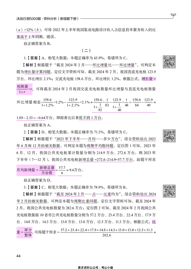 资料分析下册_2026考公资料_26行测5000+申论100一定先转存网盘_行测5000题持续更新_新增25国省考行测真题（新增题部分）_下册各模块答案解析