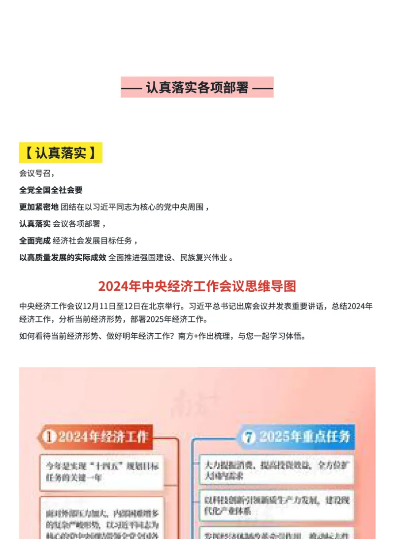 划重点！2024年中央经济工作会笔记和思维导图_2026考公资料_（49）政治理论合集_政治理论合集_中央经济工作会议_小樱桃版