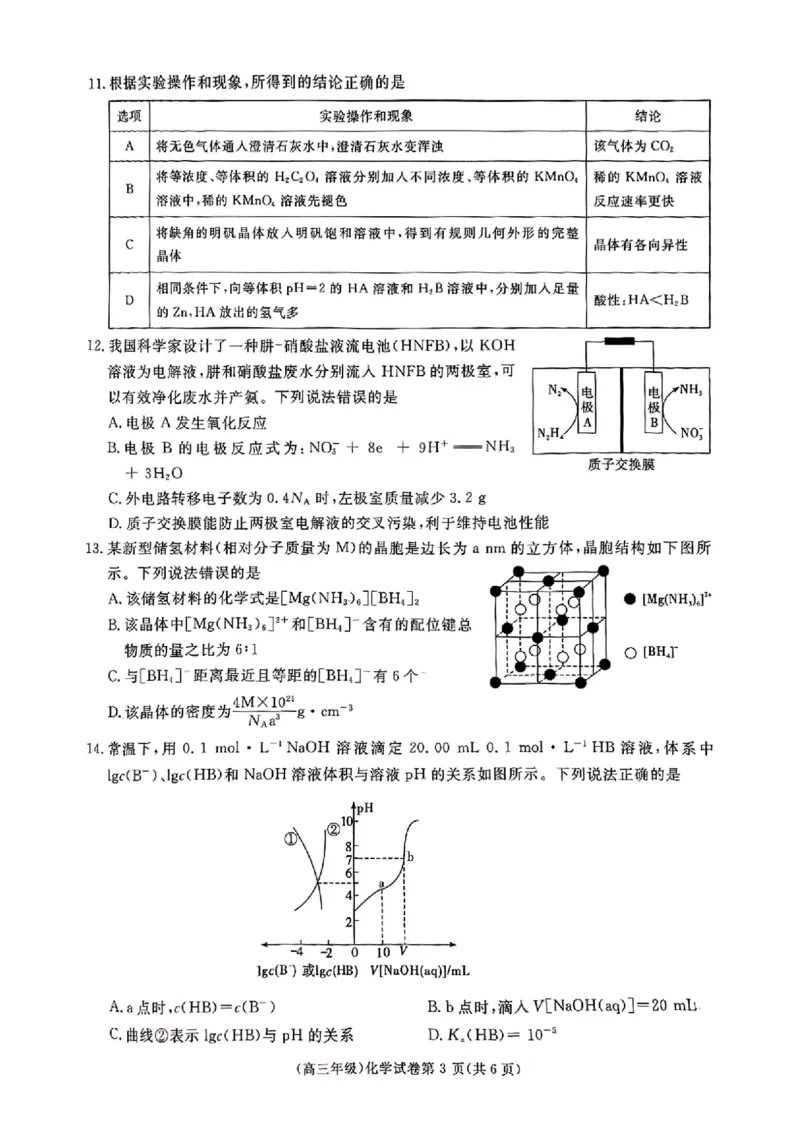 化学_2025年4月_250419江西省赣州市十八县（市、区）二十五校2025届高三下学期期中联考（江西4月质检）（全科）