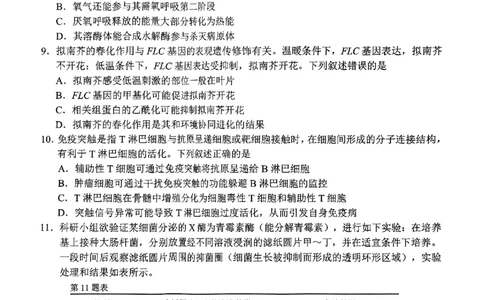2025年5月浙江省温州市高三下学期三模生物_2025年5月_250512浙江省温州市普通高中2025届高三第三次适应性考试（温州三模）（全科）_温州市普通高中2025届高三第三次适应性考试生物