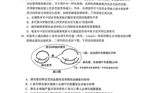 2025届重庆主城五区一诊生物_2025年1月_250116重庆主城五区一诊暨九龙坡高2025届学业质量调研抽测（全科）_2025届重庆主城五区一诊生物