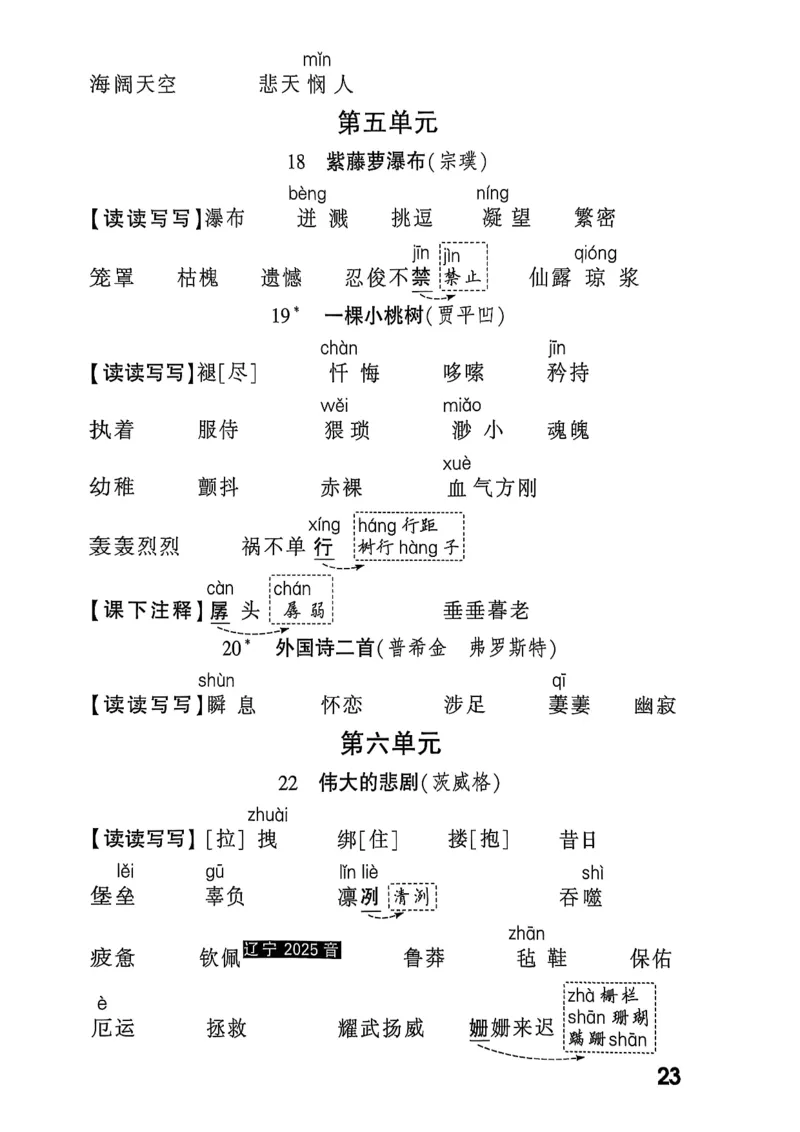 2026辽宁万唯试题研究（语文-3教材知识记背）_26《万唯中考试题研究》辽宁_2026《辽宁万唯试题研究》语文