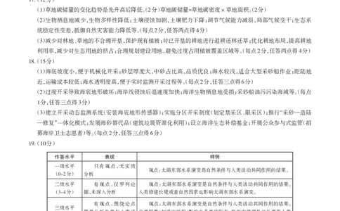 2025年山西高考省三模（押题卷）地理答案与详解_2025年5月_2505222025年山西高考省三模（思而行押题卷）（全科）_2025年山西高考省三模（押题卷）地理试题