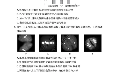 2025届山西省高三下学期考前适应性测试启航（一模）生物试卷（含答案）_2025年2月_250224山西省2025届高三下学期考前适应性测试启航卷（一模）（全科）