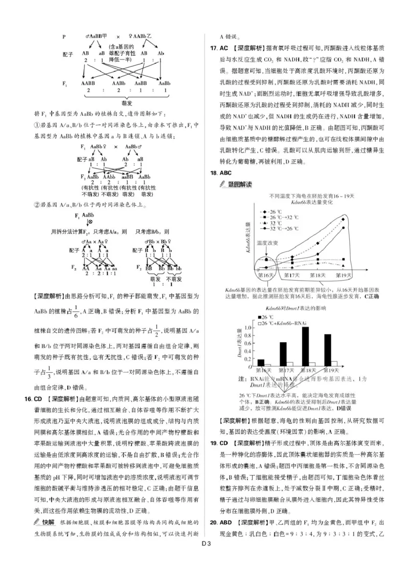 东北精准教学联盟高三10月---生物学强化卷解析_2025年10月_12026年试卷教辅资源等多个文件_251031东北三省精准教学联盟2026届高三10月联考强化卷
