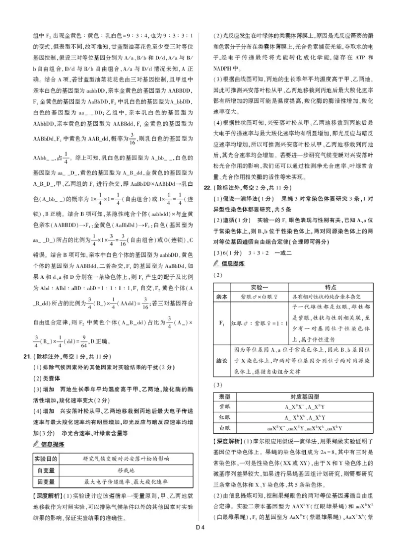 东北精准教学联盟高三10月---生物学强化卷解析_2025年10月_12026年试卷教辅资源等多个文件_251031东北三省精准教学联盟2026届高三10月联考强化卷
