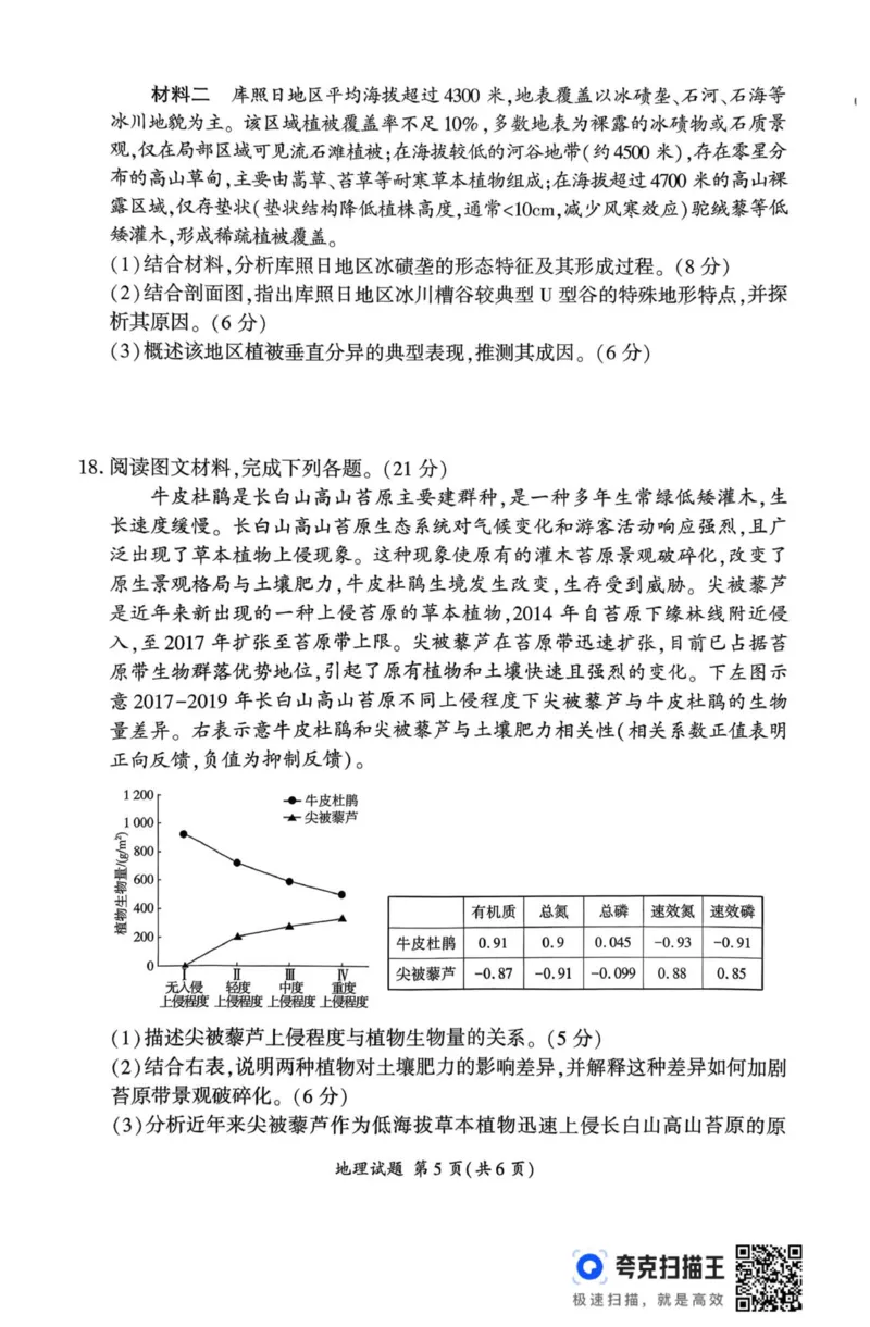 2026届河北地区高三期中联考地理试卷_2025年11月_251120河北省秦皇岛市承德联考2025-2026学年高三上学期11月期中（全科）