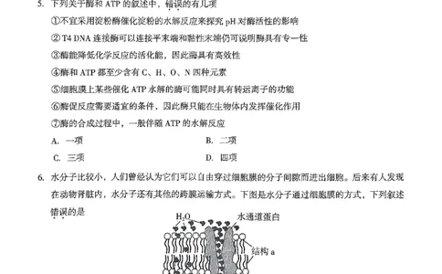 云南省曲靖市2025届高三上学期第一次教学质量监测生物_2025年1月_250125云南省曲靖市2025届高三上学期第一次教学质量监测（全科）