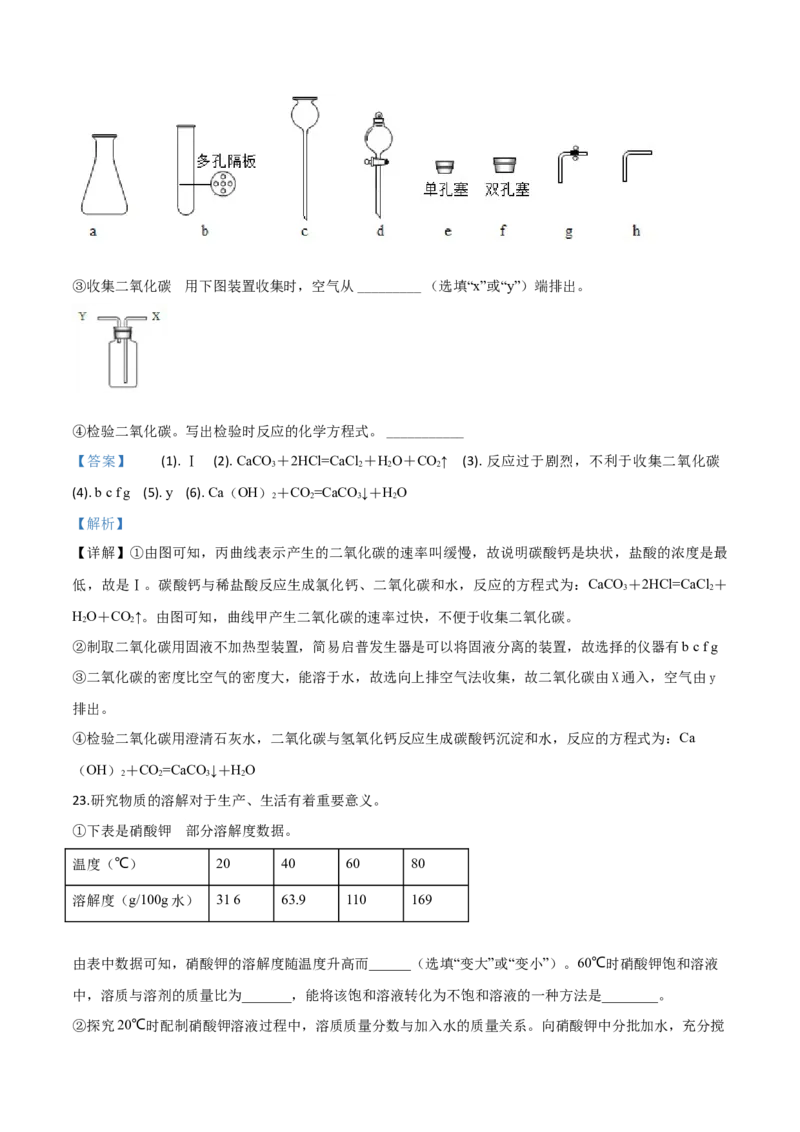 精品解析：上海市2019年中考化学试题（解析版）_中考真题_5.化学中考真题2015-2024年_2019中考真题卷（140份）_2019年中考真题精品解析化学（上海市）精编word版