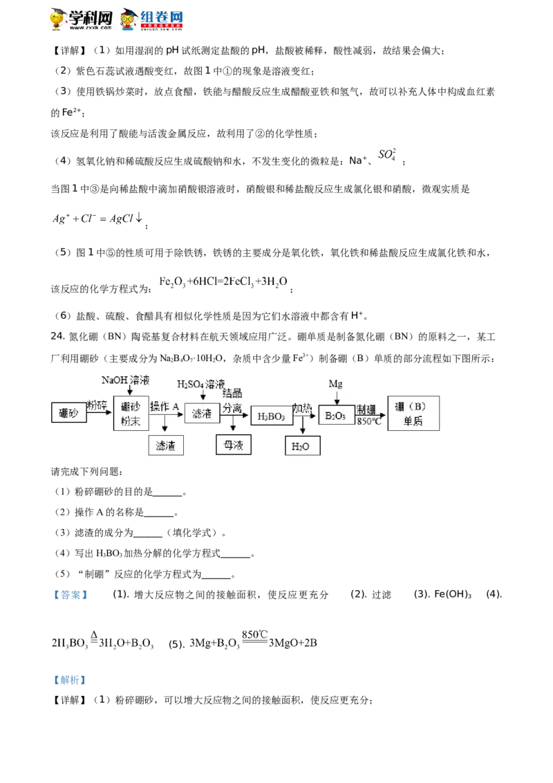 精品解析：山东省潍坊市2021年中考化学试题（解析版）_中考真题_5.化学中考真题2015-2024年_地区卷_山东省_山东潍坊中考化学08-21
