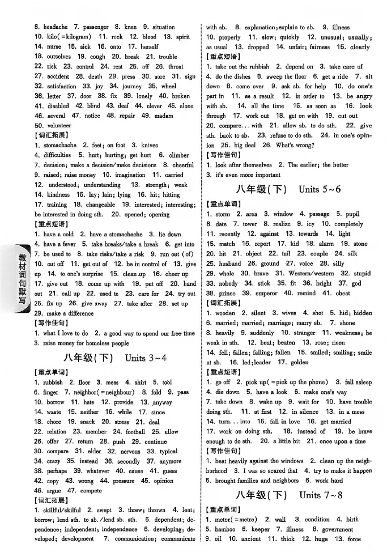 2026辽宁万唯试题研究（英语-5参考答案）_26《万唯中考试题研究》辽宁_2026《辽宁万唯试题研究》英语