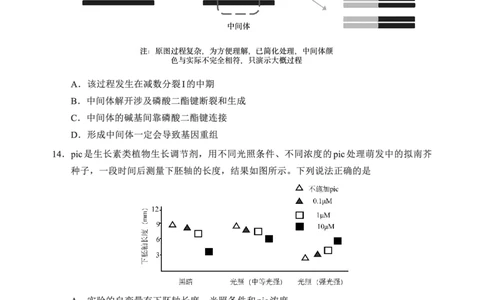 F生物试卷：全国名校联盟2026届高三开学模拟考_2025年8月_250831福建-全国名校联盟2026届高三联合开学摸底考试（全科）_生物