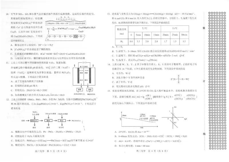 一模化学_2025年1月_250109辽宁省沈阳市2025届高三上学期教学质量监测（一）_辽宁省沈阳市2025届高三上学期教学质量监测（一）化学