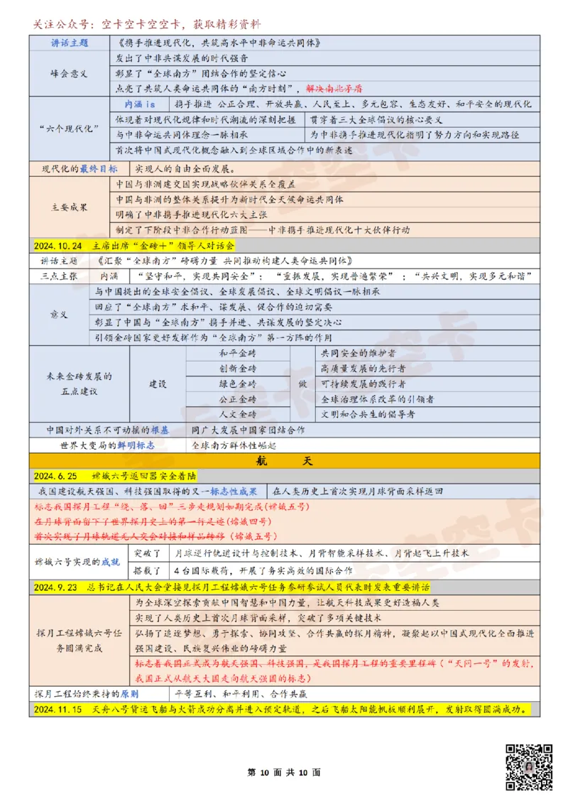 821295831918976时政10页纸空卡原创_2026考公资料_（49）政治理论合集_政治理论合集_空卡政治9.9考研救命资料包（政治理论可看）