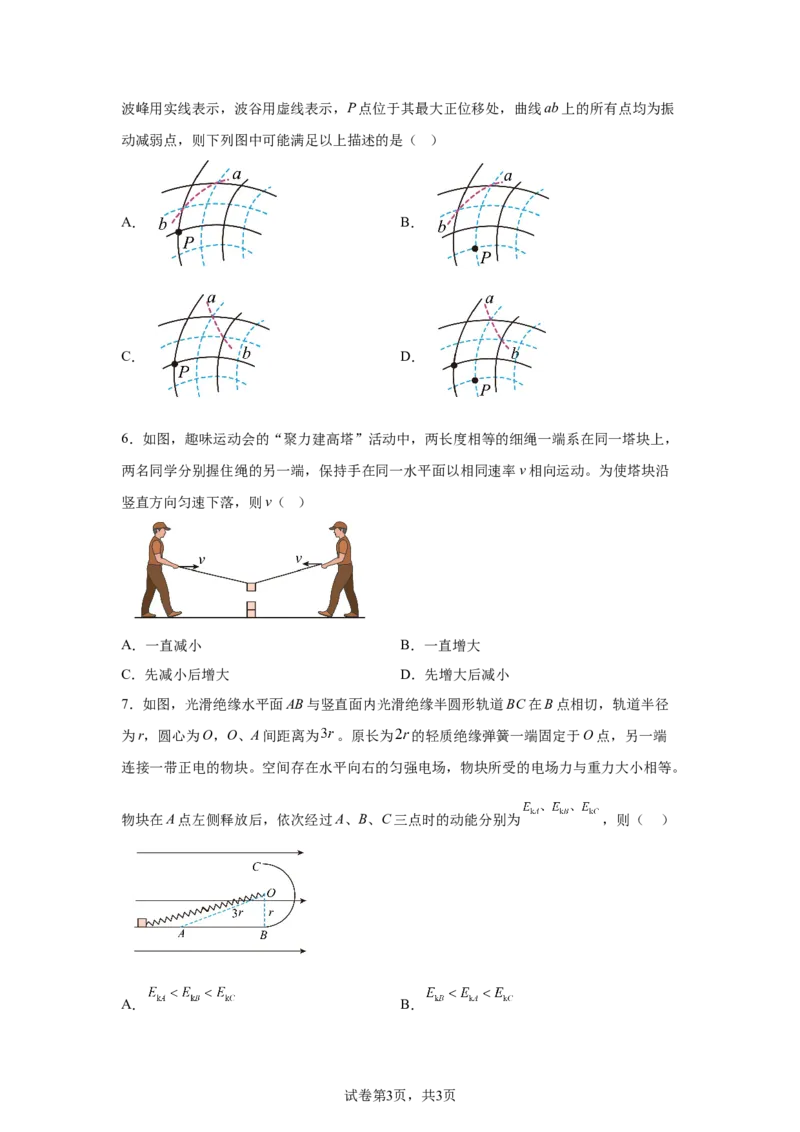 黑、吉、辽、内蒙2025年高考物理真题文档版（含答案）适用地区：辽宁、黑龙江、吉林、内蒙古_1.高考2025全国各省真题+答案_7.高考物理试题及答案更新中