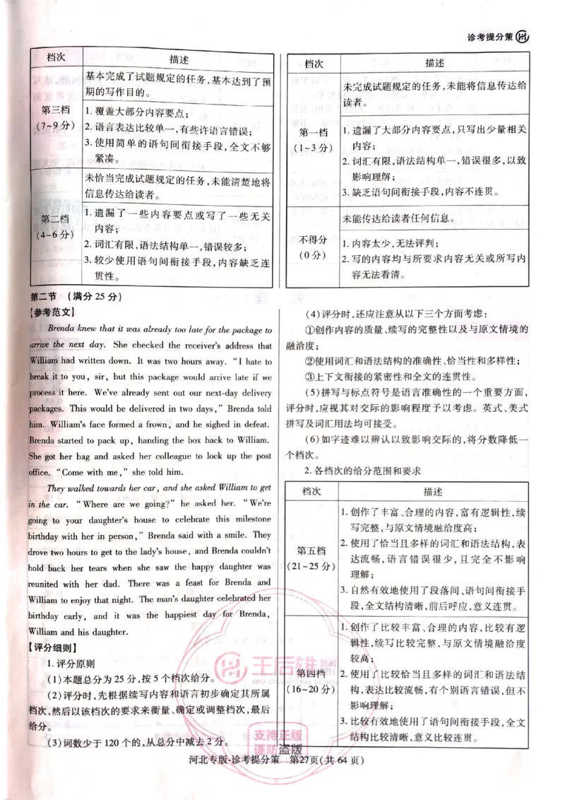 2024-05王后雄高考英语解析_2024高考押题卷_22024王hou雄_16王后雄押题_2024年王后雄高考押题预测卷（河北专版）