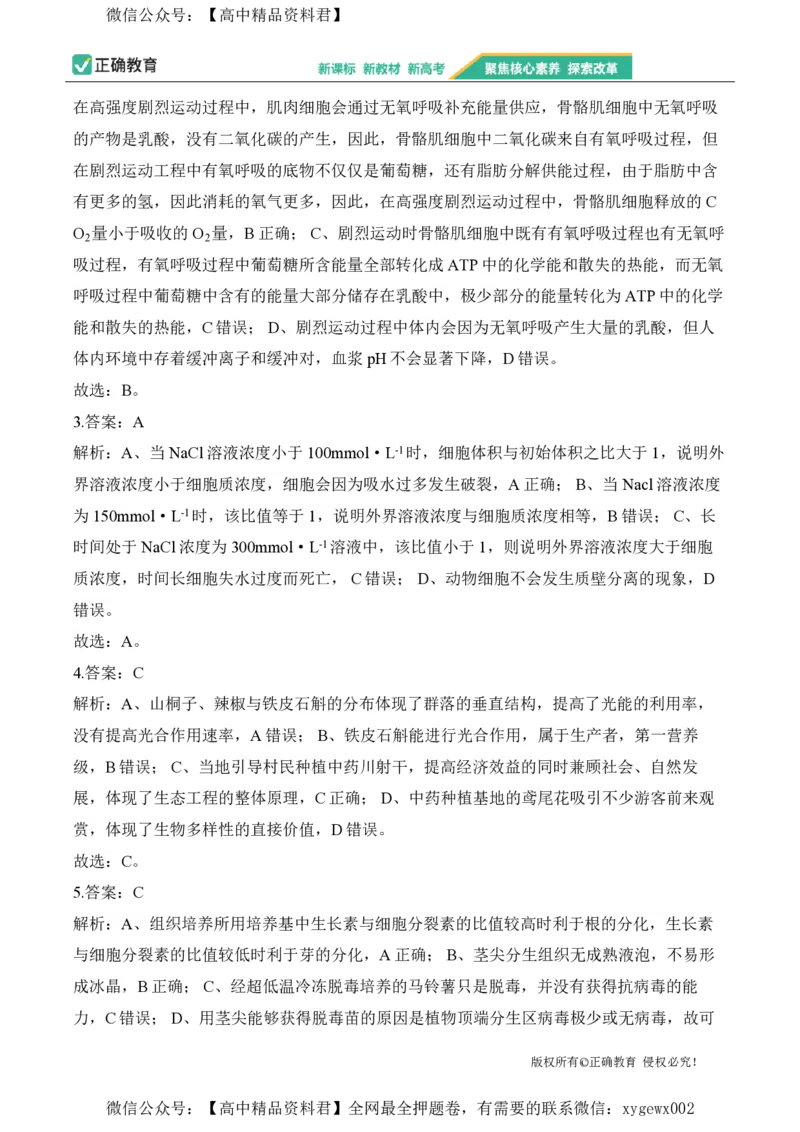 2024届明日之星高考生物精英模拟卷湖南版_2024高考押题卷_72024正确教育全系列_2024明日之星全系列_（新高考）2024《明日之星&middot;高考精英模拟卷》（九科全）各一套