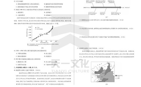 地理天一大联考&middot;2024-2025学年（下）高三第二次四省联考（陕西、山西、青海、宁夏）_2025年5月_天一大联考2024-2025学年（下）高三第二次四省联考（陕西、山西、青海、宁夏）_912