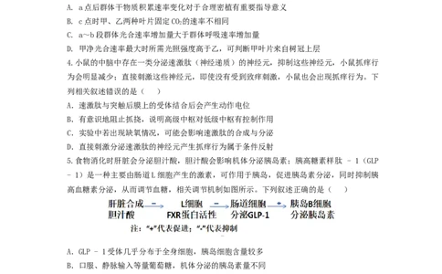 湖北省&ldquo;黄鄂鄂&rdquo;2025年高三下学期4月联考生物_2025年5月_0502湖北省&ldquo;黄鄂鄂&rdquo;2025年高三下学期4月联考（全）