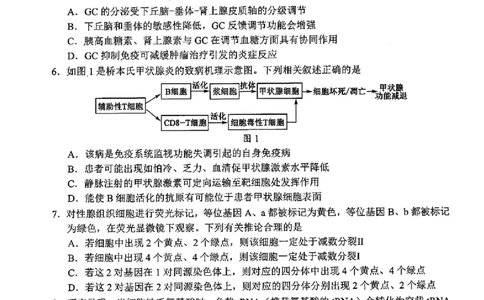 生物试卷_2025年2月_2502192025届广东省梅州市高三下学期模拟预测（一）（全科）_2025届广东梅州一模生物