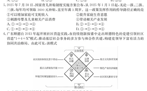 广东省阳西县第一中学等校2025-2026学年高三上学期9月联考政治试题_2025年9月_250915广东省2025-2026学年高三上学期9月月考（全科）