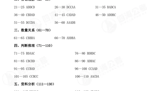 四海24上行测套题冲刺班答案--行测7_2026考公资料_花生十三合集_2024+2023年资料_套题班2024上半年花生飞扬省考套题冲刺班_电子讲义_试卷答案