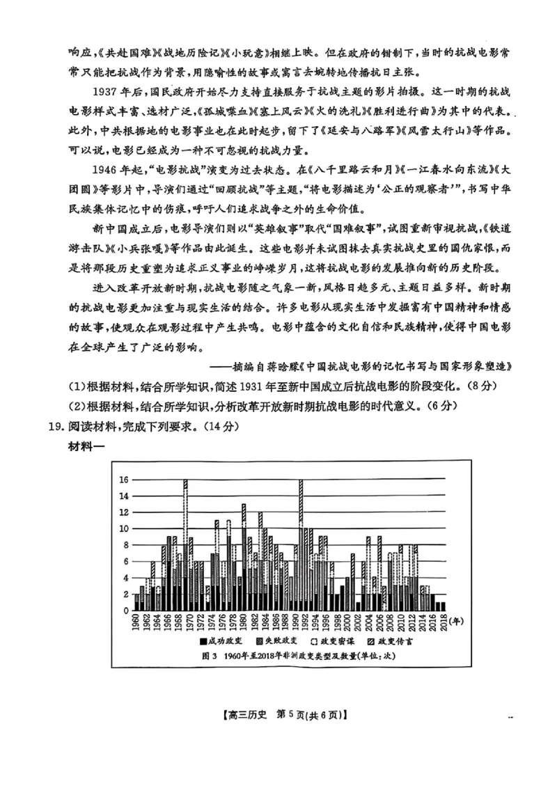江西省三新教研共同体2024-2025学年高三下学期3月联考历史试题+答案_2025年3月_250326江西省金太阳三新教研共同体2025届高三3月联考（全科）