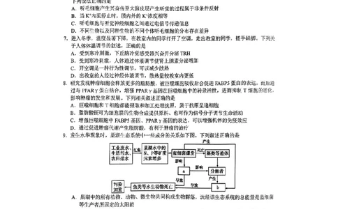 湖南省株洲市2025届高三上学期教学质量统一检测生物_2025年1月_250111湖南省株洲市2025届高三上学期教学质量统一检测（株洲一模）