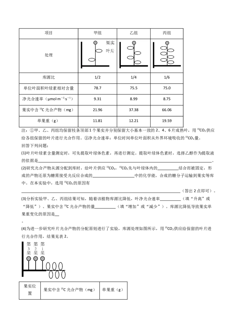 专题07细胞代谢的综合（解析卷）_近10年高考真题汇编（必刷）_十年（2014-2024）高考生物真题分项汇编（全国通用）_十年（2014-2023）高考生物真题分项汇编（全国通用）