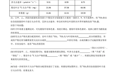 专题07细胞代谢的综合（解析卷）_近10年高考真题汇编（必刷）_十年（2014-2024）高考生物真题分项汇编（全国通用）_十年（2014-2023）高考生物真题分项汇编（全国通用）