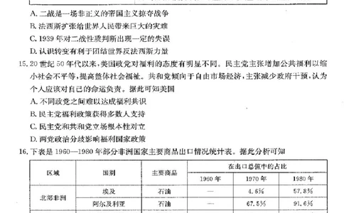 安徽省阜阳市2025届高三上学期教学质量统测历史试卷（含答案）_2025年1月_250110安徽省阜阳市2025届高三上学期教学质量统测（全科）