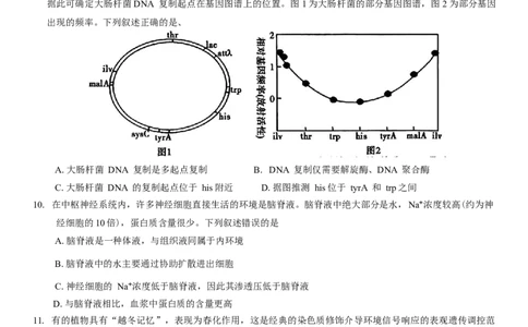 河南省信阳市2024-2025学年普通高中高三第二次教学质量检测生物模拟试题（含答案）_2025年1月_250122河南省信阳市2024-2025学年高三第二次教学质量检测（全科）