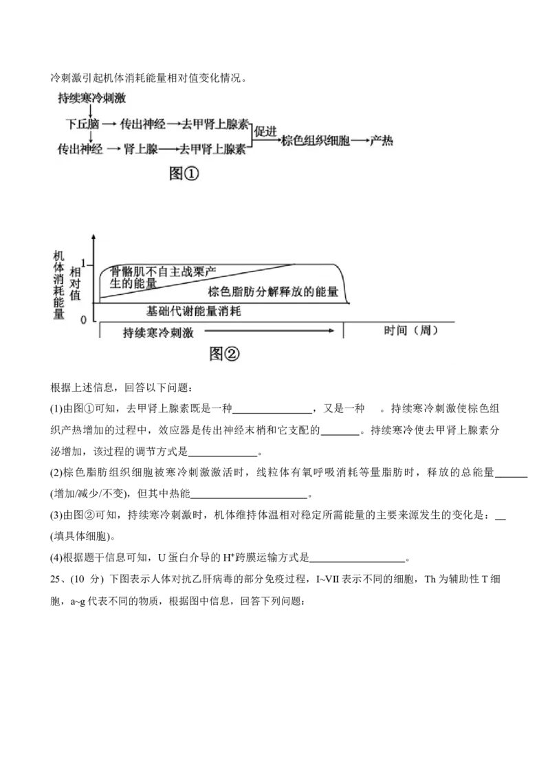 黑龙江省佳木斯市第一中学2025届高三上学期第五次调研考试生物Word版含答案_2025年1月_250108黑龙江省佳木斯市第一中学2025届高三上学期第五次调研考试（全科）
