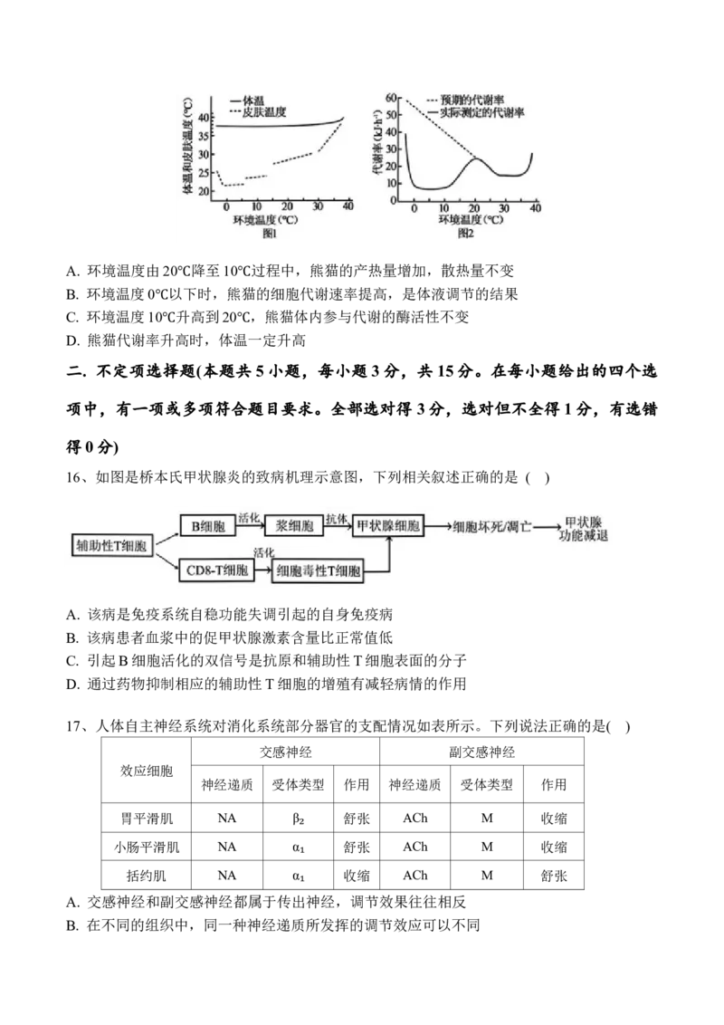 黑龙江省佳木斯市第一中学2025届高三上学期第五次调研考试生物Word版含答案_2025年1月_250108黑龙江省佳木斯市第一中学2025届高三上学期第五次调研考试（全科）