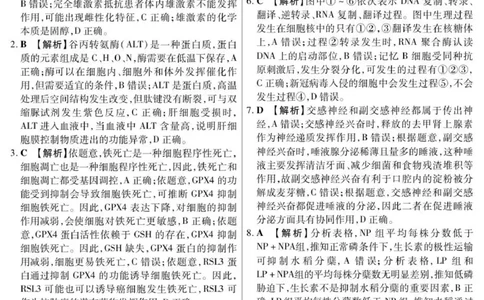 新时代高中教育联合体2025年秋季高三开学摸底考-附加测试卷生物答案_2025年9月_250911黑龙江省新时代高中教育联合体2025-2026学年高三上学期开学摸底考试（全科）