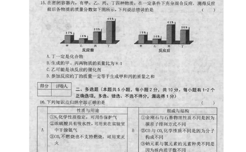 黑龙江省龙东地区2018年中考化学真题试题（扫描版，含答案）_中考真题_5.化学中考真题2015-2024年_2018中考真题卷（277份）